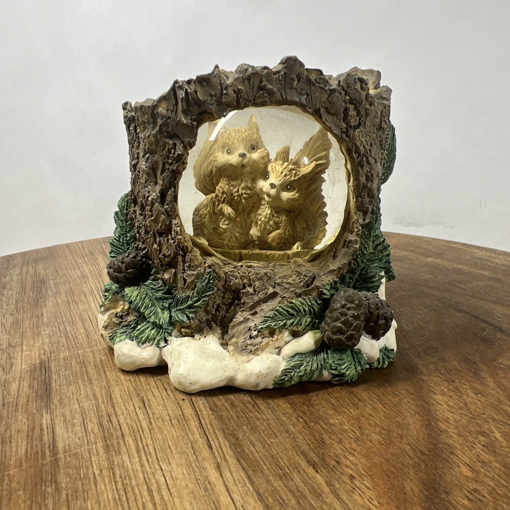 Vintage Nature's Friends‎ Squirrel Log Snow Globe – Summit Corp.